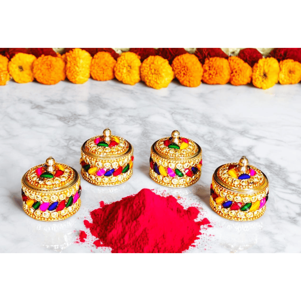 Brass -Pooja/Roli/Sindoor Dibbi.