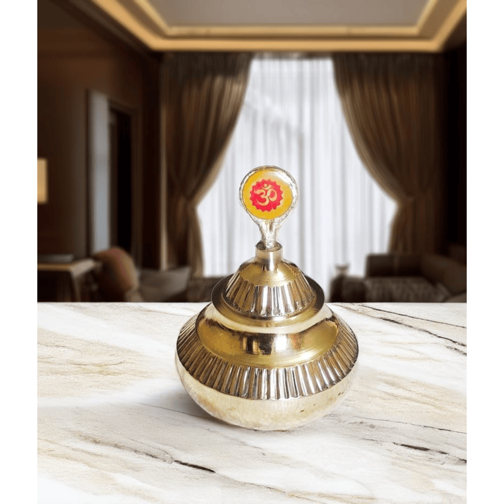 Brass Handcrafted Sindoor Dibbi