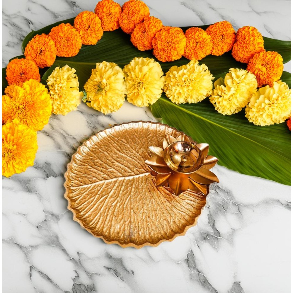 Diwali Navratra Spacial Pure Brass Louts Shape Diya